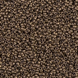Miyuki rocailles 15-2006 Matted Metallic Dark Bronze (5 gram)