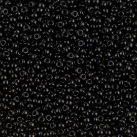 Miyuki rocailles 11/0 0401 Black Opaque (10 gram)