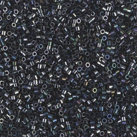 Miyuki delica 15/0 DBS-0001 Opaque Gunmetal ( 5 gram)