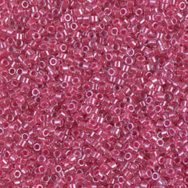 Miyuki delica 11/0 DB0914 Sparkling Rose Lined Crystal ( 5 gram)