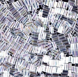 Miyuki Bugles #1 - 3 x 1,5 mm BGL1- 0250 Crystal AB ( 5 gram )