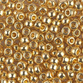 Miyuki rocailles 6/0 0191 24KT Gold Plated (5 gram)