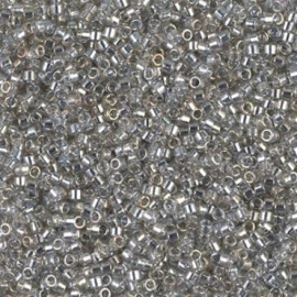 Miyuki delica 11/0 DB-0114 Gray Lined Silver Transparent ( 5 gram)