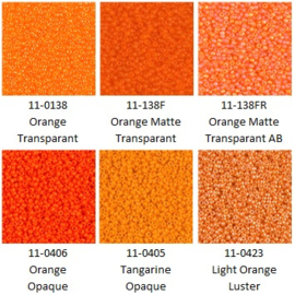 Miyuki assortiment MR11/0 Orange