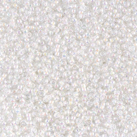 Miyuki rocailles 11/0 0284 White Lined Crystal AB (10 gram)