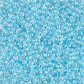 Miyuki rocailles 11/0 0278 Aqua Lined Crystal AB (10 gram)