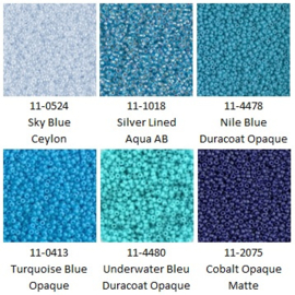 Miyuki assortiment MR11/0 Blue-1