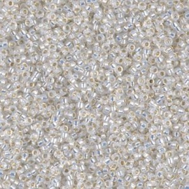 Miyuki rocailles 15-0551 Gilt Lined White Opal (5 gram)