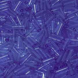 Miyuki Bugles # 2 - 6 x 1,7 mm BGL2- 0150 Transparent Sapphire ( 5 gram )