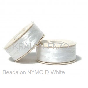 Beadalon NYMO D White 0,3 mm