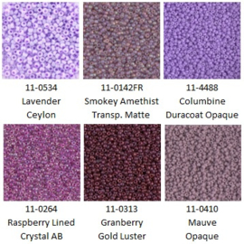 Miyuki assortiment MR11/0 Purple