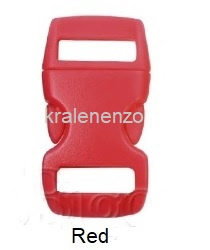 Paracord armbandclip 3/8 (10 mm) Red 5 stuks