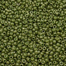 Miyuki rocailles 11-2539L Opaque Kaki Luster (10 gram)