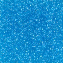 Miyuki  Rocaille 11-0148 Transparent Blue Aqua 10 gram - € 1,00