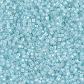 Miyuki delica 11/0 DB0078 Lined Luster Crystal Aqua Mist ( 5 gram)