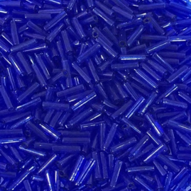 Miyuki Bugles # 2 - 6 x 1,7 mm 0151 Transparent Cobalt ( 10 gram )