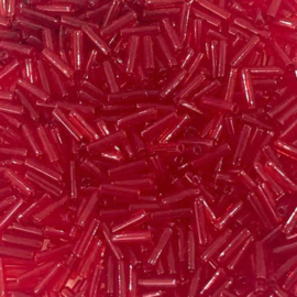 Miyuki Bugles # 2 - 6 x 1,7 mm BGL2-0140 Transp. Light Red ( 50 gram )