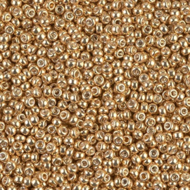 Miyuki rocailles 11/0 1052 Galvanized Gold (50 gram)