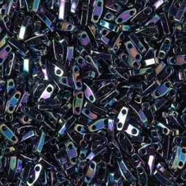 Miyuki Quarter Tila 0455 Metallic Variegated Blue Iris 5 gram
