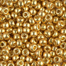 Miyuki rocailles 6/0 4202 Gold Duracoat Galvanized (10 gram)
