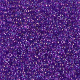 Miyuki rocailles 11-0352 Fuchsia Lined Aqua Luster (10 gram)