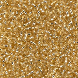 Miyuki rocailles 11/0 0002 Light Gold Silver Lined (50 gram)