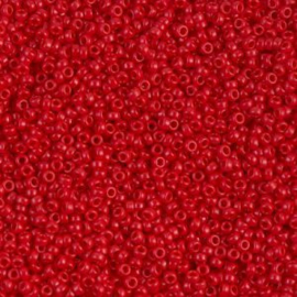 Miyuki rocailles 15-0408 Red Opaque (5 gram)