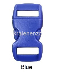 Paracord armbandclip 3/8 (10 mm) Blue 5 stuks