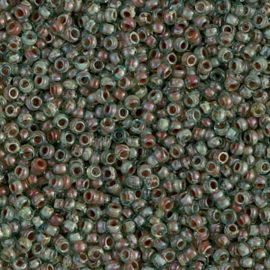 Miyuki rocailles 11-4506 Transp. Sea Foam Picasso (10 gram)