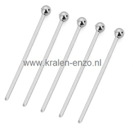 Ball Head Pins RVS 30 mm 20 stuks