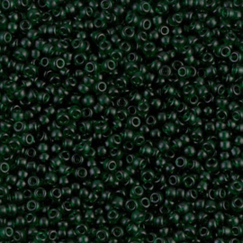 Miyuki rocailles 11-0156SF Transparent Emerald Semi Matte (10 gram)