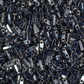 Miyuki Quarter Tila 0464 Metallic Light Gunmetal AB 5 gram