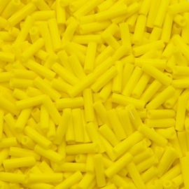 Miyuki Bugles # 2 - 6 x 1,7 mm 0404 Yellow Opaque ( 10 gram )