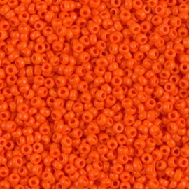Miyuki rocailles 11/0 0406 Orange Opaque (50 gram)