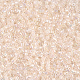 Miyuki delica 11/0 DB-0052 Pale Peach Lined AB Crystal ( 5 gram)