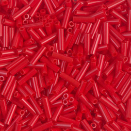 Miyuki Bugles # 2 - 6 x 1,7 mm 0408 Dark Red Opaque ( 10 gram )