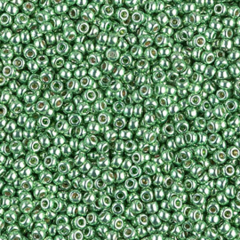 Miyuki rocailles 11/0 4214 Dark Mint Green Duracoat Galvanized (10 gram)