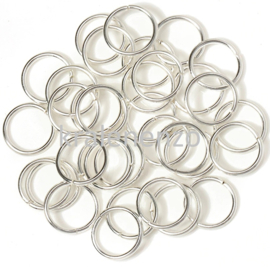 open  ring zilverkleur 4 x 0,7 mm 50 stuks