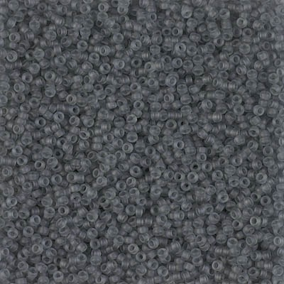 Miyuki rocailles 11/0 0152F  Transparent  Gray Matte (10 gram)