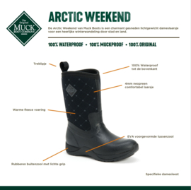 Artic Weekend Black/Quilt dames