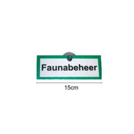 Signaalbord aluminium „Faunabeheer“