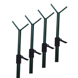 Verstelbare poten tbv camouflage net 90-180cm 4stuks met snelsluiting