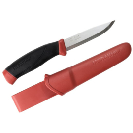 MoraKniv Companion MG Stainless Outdoor Mes - Leaf Red