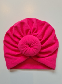 Turban met knot -  roze