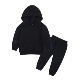 Hoodie en broekje - zwart -