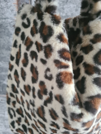 Schoudertas Leopard S - creme-