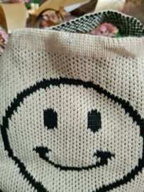 Schoudertas Smiley - creme-