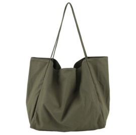 Canvas totebag - groen -