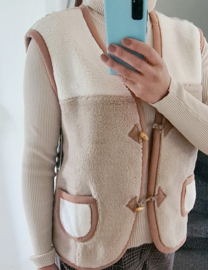 Gilet teddy - bruin-