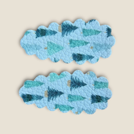 Sparkle Collection Hairclip Florien green tree